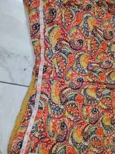 Vibrant Paisley Print Flowy Skirt