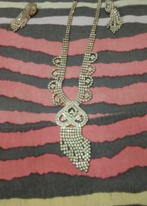 Rhinestone Necklace and Earring Set