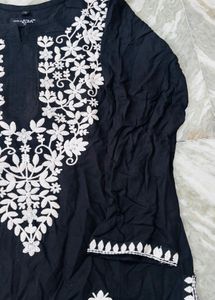 black embroidery