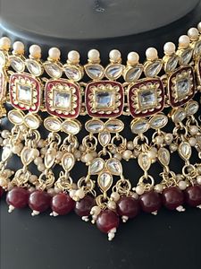 Exquisite Kundan and Pearl Choker Set