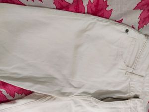 New White Bare Denim Jeans