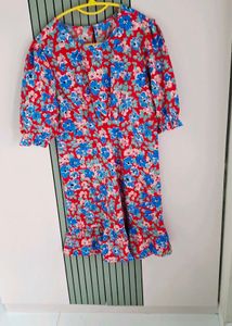 floral print short dress 👗