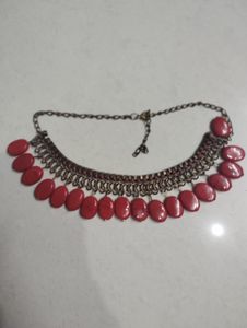 Set of 2 Statement Necklace with Turquoise Beads