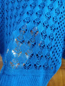 Blue Knit Top