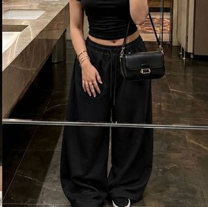Black Wide Leg Sweatpants