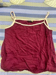 Maroon Camisole Top