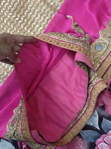 unused Embellished Saree with Mirror Work