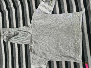 Girls Gray Hoodie for 6 to 8 years old