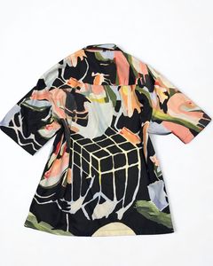 Unique Abstract Print Short Sleeve Shirt