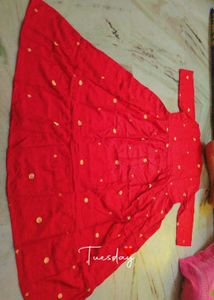 ♥️Front Back Embroidered MulCotton Kurti