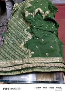Elegant Olive Green Lehenga Choli Set