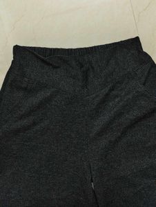 Comfortable Dark Grey Wide-Leg Pants