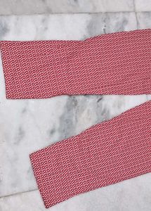 Chic Red Printed Pants
