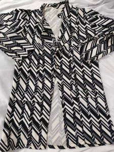 Chic Geometric Print Blazer