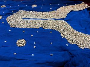 SALE🎉Stone Work Blue Kurta Set