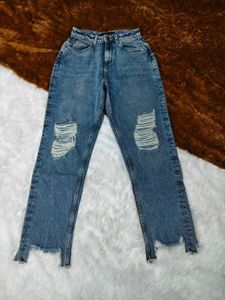 Vero Moda Distressed Blue Denim Jeans