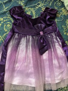Sparkly Purple Ombre Party Dress