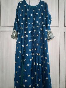 Exclusive Teal Embroidered Kurta Set with Dupatta