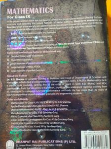 Mathematics for Class IX by R.D. Sharma