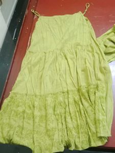 Lime Green Embroidered Blouse