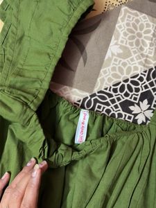 Green Tiered Midi Dress - NeW