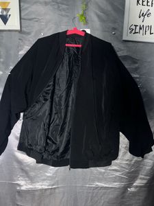 Stylish Black Bomber Jacket