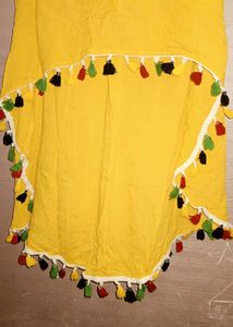 Yellow Top with Tassels