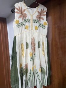 Boho Floral Print Sleeveless Dress