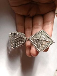 Oxidized Jhumka Earrings
