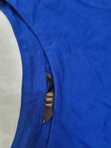 Vibrant Blue Peplum Dress