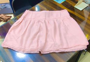 Set of Chic Black Crop top &amp; Pink Skirt