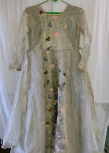 Elegant Floral Embroidered Dress