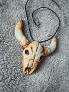Bull Skull Gothic Pendant