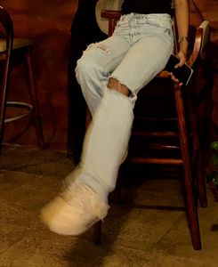 Ripped Wide Leg Jeans