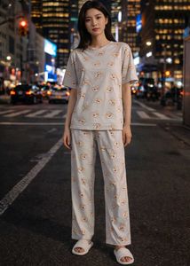 Cute Cartoon Pajama Set