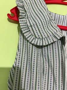 Striped Button-Up Mini Dress