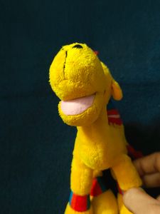 Vintage Yellow Camel Plush Toy