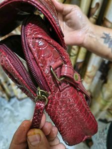 Stylish Baggit Brand maroon colour Crossbody Bag