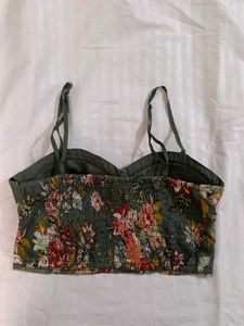 Floral Print Corset Top