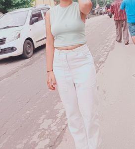 Zara Cream Cargo Pants