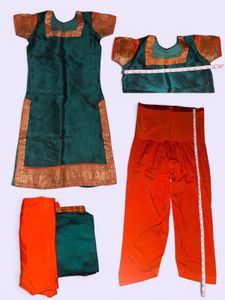 Beautiful Emerald Green Kurta with Golden Border
