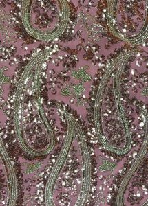 Sequin Embellished Light Pink Saree