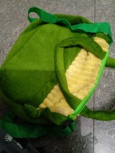 Cute Green Stuffed Animal Backpack
