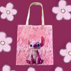 🇸🇬Cute Stitch &amp; Angel Plush Tote Bag