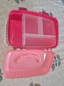 Pink Makeup Organizer Box