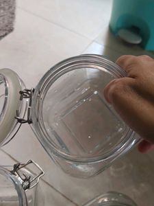 ✅ price Drop🌹1kg Capacity Glass Container 🫙