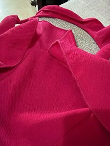 Ruffle Tie-Back Crop Top