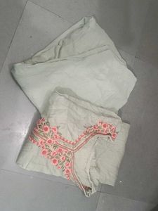 Embroidered Green Kurta