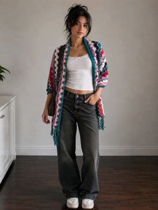 Colorful Knitted Cardigan