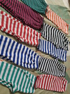 Striped Pajama Bottoms - Pack of 10